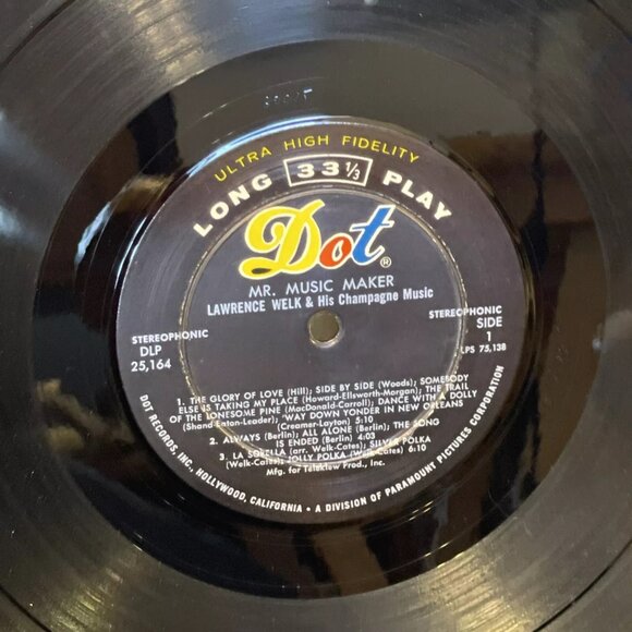 Lawrence Welk Mr. Music Maker (Vinyl, 1959) Dot Records DLP 25,164 VG+ LP Record - Picture 7 of 9